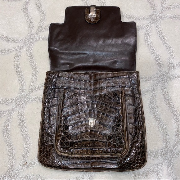 Vintage Gold Pfeil Studio Alligator bag - Picture 9 of 10